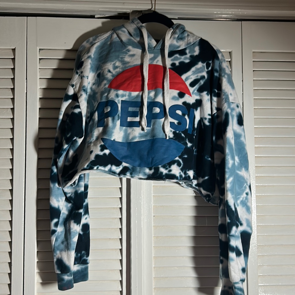 Pepsi Cropped Hoodie